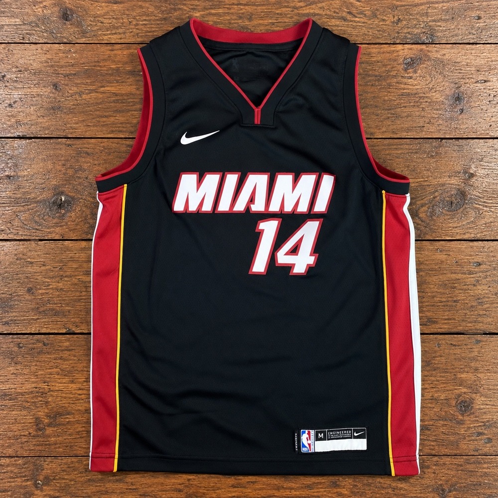 Nike Miami Heat Tyler Herro 14 Swingman Jersey Youth Medium Black NBA Basketball